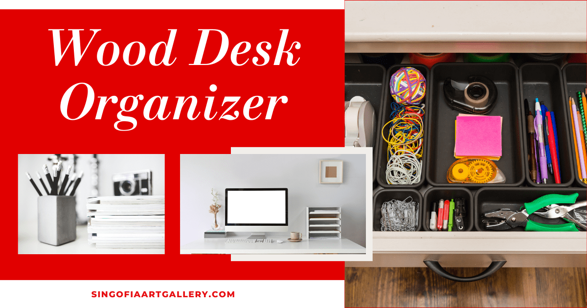 Wood Desk Organizer for office 