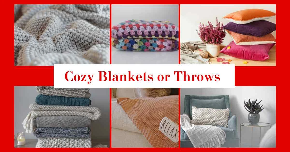 Cozy Blankets or Throws as gifts for guest